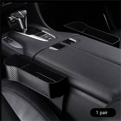 DriveMate – Organizador de Almacenamiento de Cuero Multiparte para Asiento de Coche