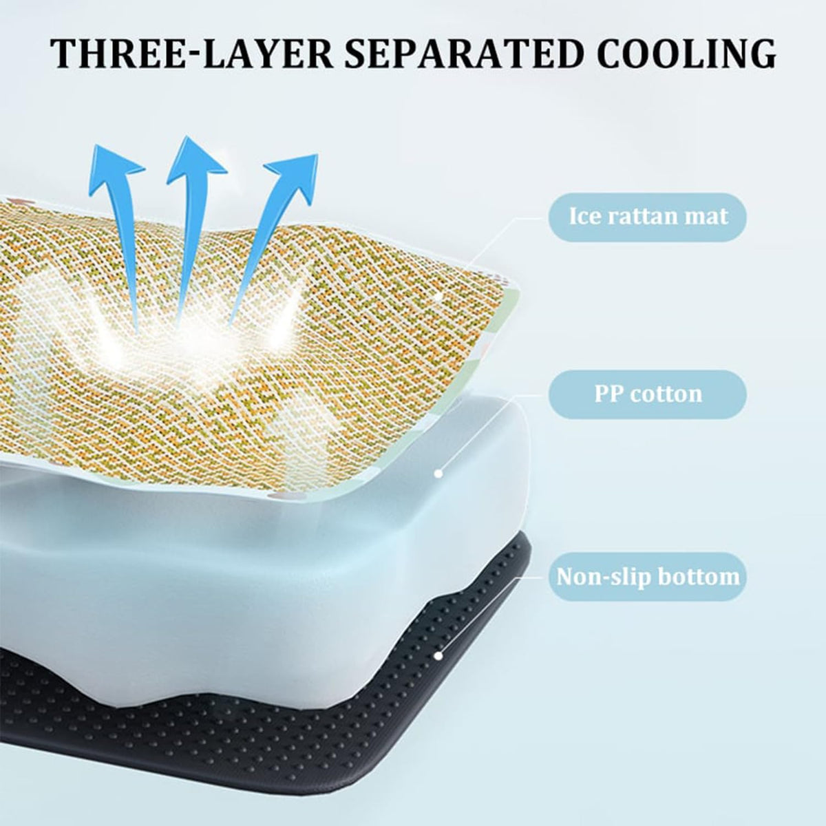 CoolNest – Cama refrescante transpirable de ratán para mascotas