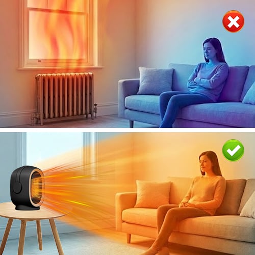 HeatNest – Calefactor eléctrico de sobremesa