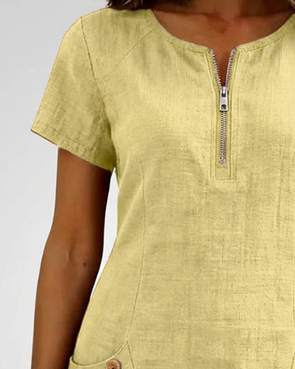 UrbanBreeze Zip – Alltags-Kleid aus der Cotton-Line