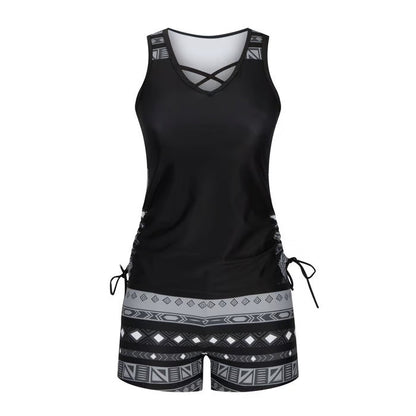 BreezeEase – Conjunto de Baño Tankini Bohemio