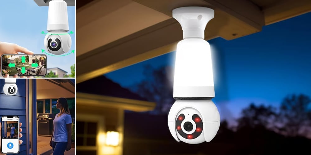 LumiGuard – Cámara de seguridad inteligente inalámbrica con bombilla