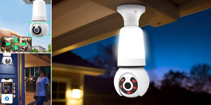 LumiGuard – Cámara de seguridad inteligente inalámbrica con bombilla