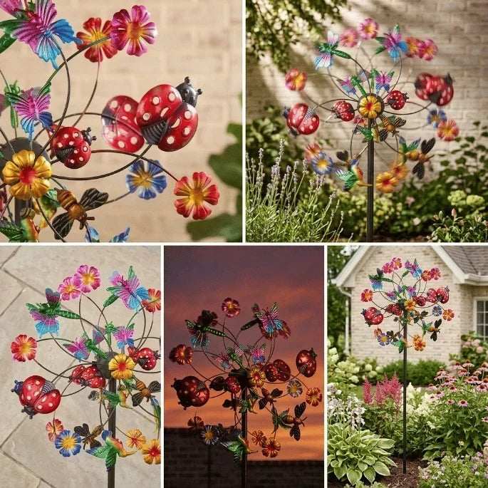 TwinkleBloom – Decoración solar de jardín en forma de flor