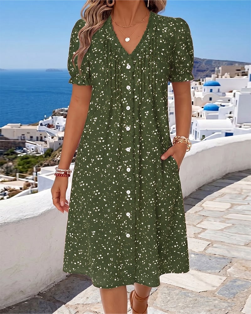 ElegantEase – Atmungsaktives Kleid mit Taschen