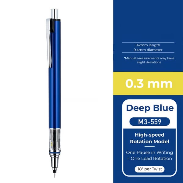 WritePro – Portaminas mecánico Advance M5-559, 0,3 mm – 0,7 mm