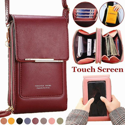TouchCarry – Bolso tipo mensajero para mujer con pantalla táctil