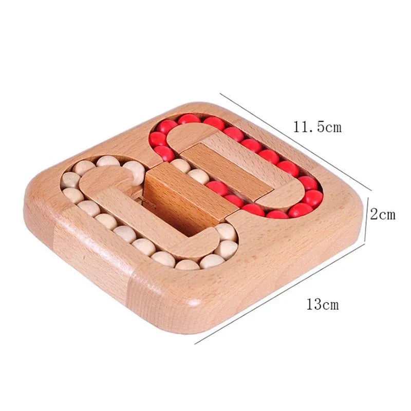 TwistCraft – Juguete rompecabezas de madera giratorio de frijol mágico