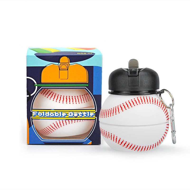SportSip – Vaso de silicona plegable con forma de pelota deportiva