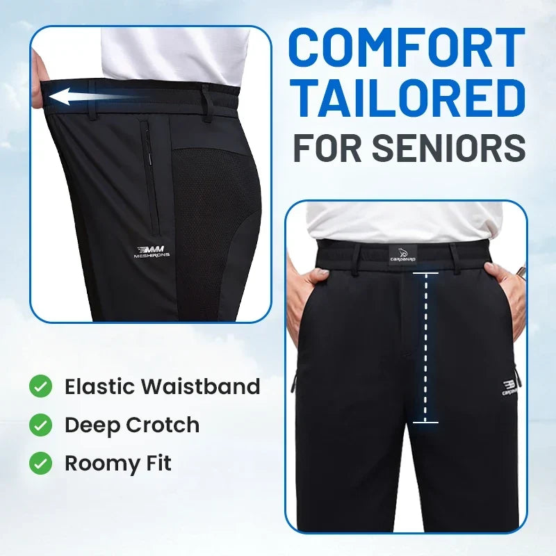 ALEVITA™ MeshIrons - Pantalones casuales para hombre con paneles de malla transpirables