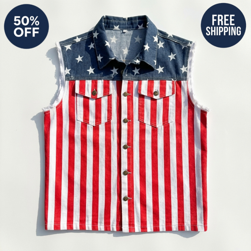 LibertyVest – Chaleco patriótico con la bandera estadounidense