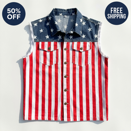 LibertyVest – Chaleco patriótico con la bandera estadounidense