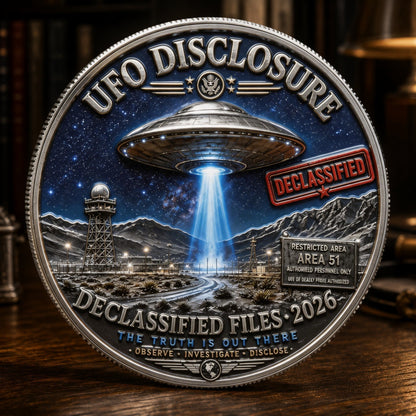 CosmicTruth - Moneda conmemorativa de la revelación OVNI 2026