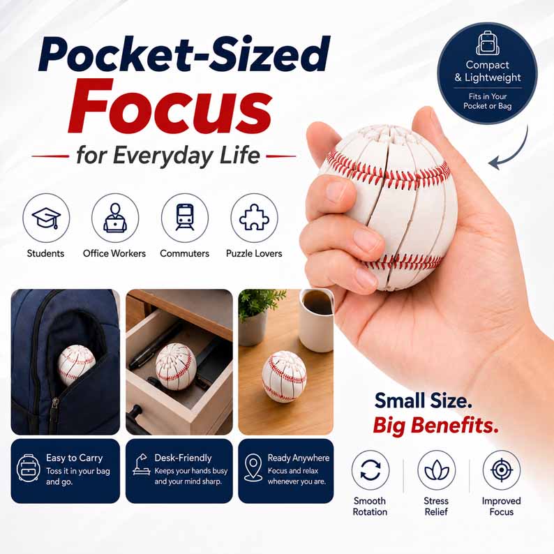 GripBall – Béisbol antiestrés inquieto