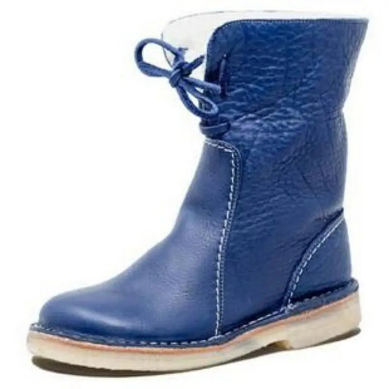 WATERPROOF LEATHER POLAR BOOTS WITH WOOL LINING | ALEVITA