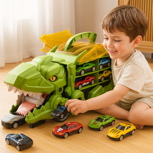RaptorRace – Dino-Auto-Fress-LKW-Set