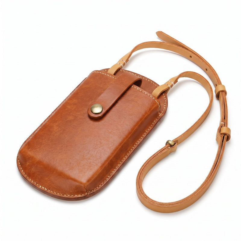 PocketLuxe – Bolso Cruzado de Cuero Premium para Teléfono