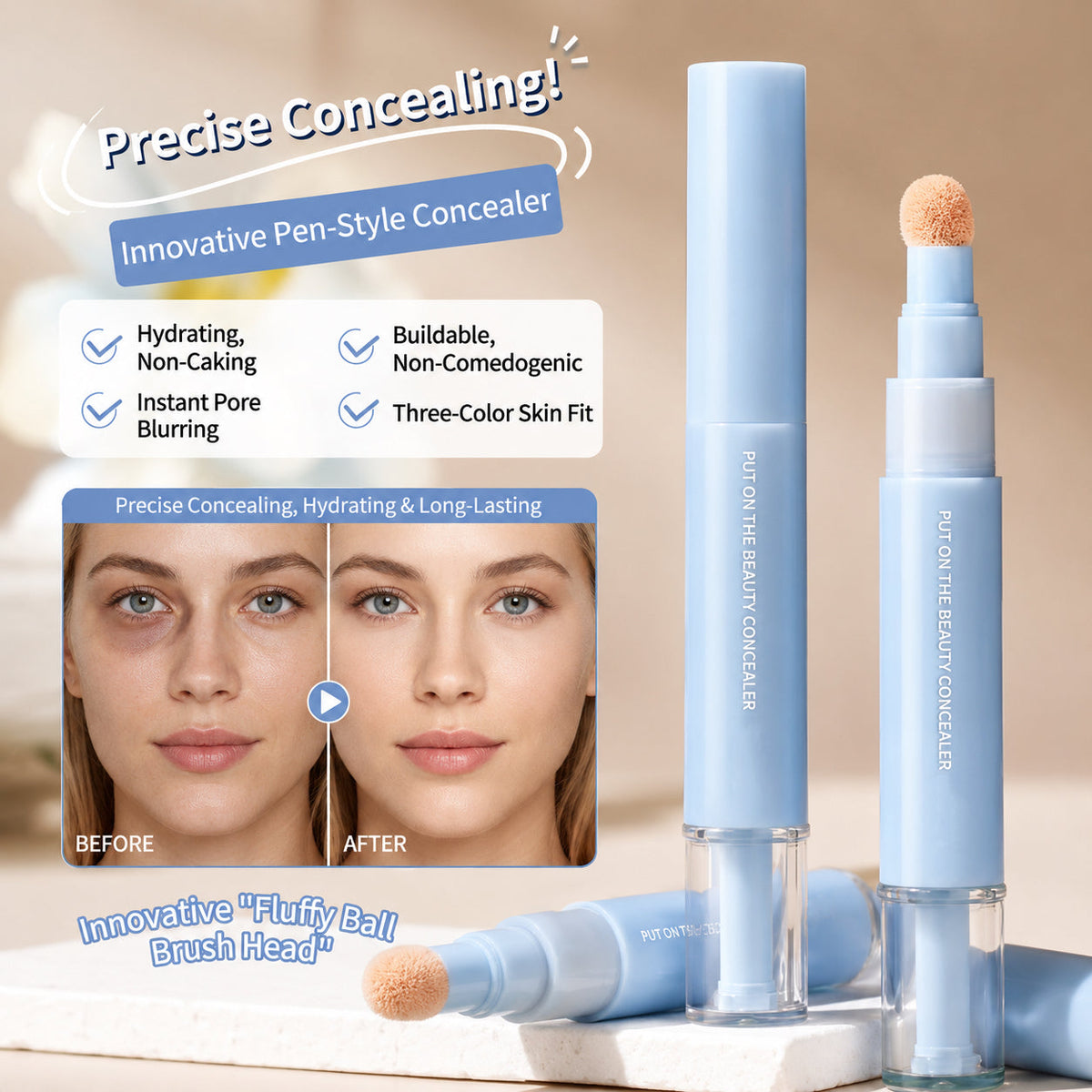 GlowFix – Lápiz corrector doble hidratación 24H