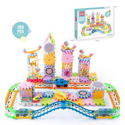 BrainBoost Builders – Montessori-Zahnrad-Bausteine