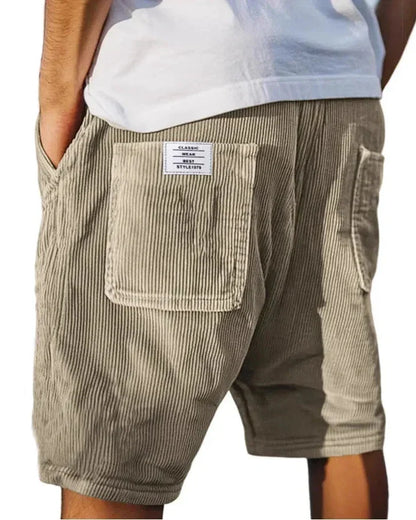 Ridgeline — Pantalones cortos cargo de pana para hombre