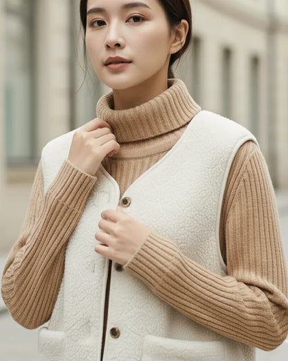 Solene™ – Pariser Wollstrickjacke für mühelose Eleganz