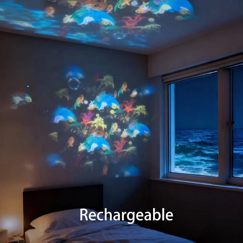 OceanGlow – Rotierender LED-Lichtprojektor