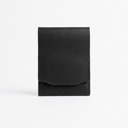 HeritageCraft – Cartera vintage de cuero de plena flor con broche a presión
