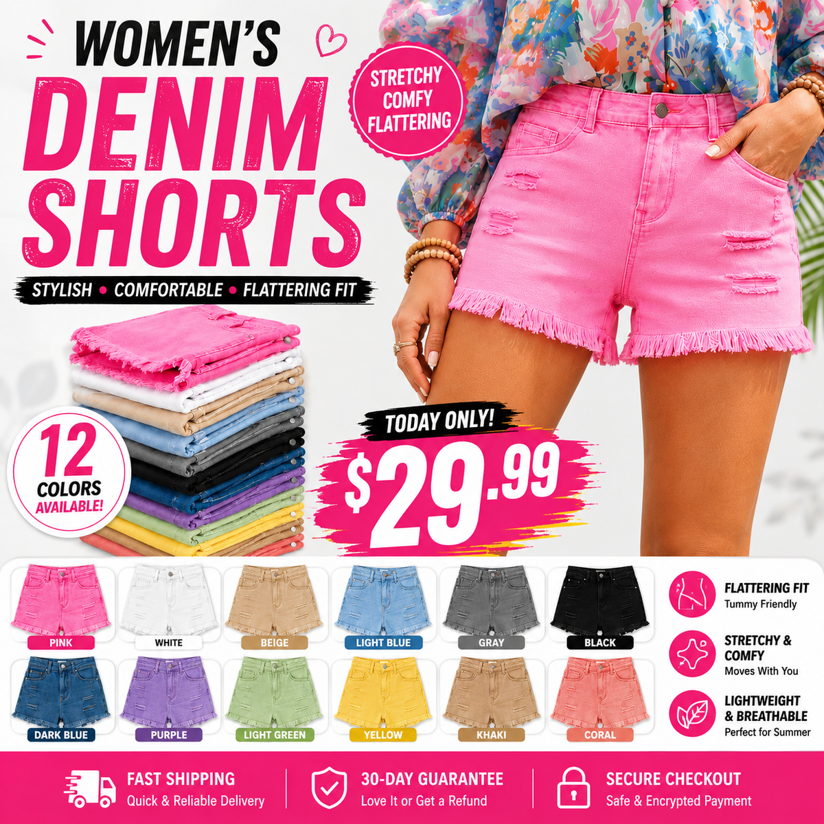 UrbanEase – Legere Damen-Jeansshorts