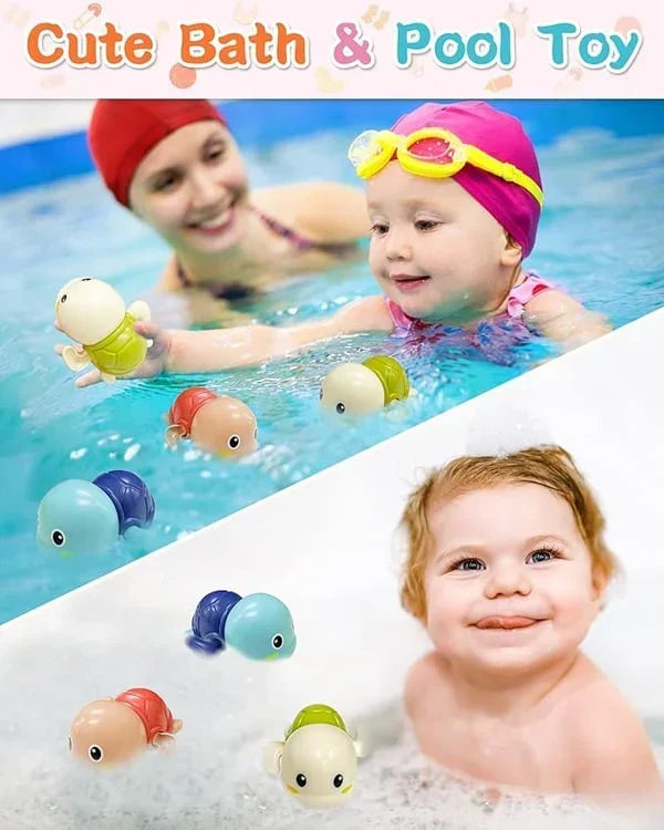 TinyTide - Set de juguete interactivo de tortugas para el baño