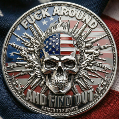BattleMark – Moneda táctica de calavera estadounidense