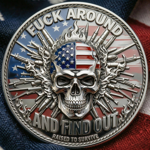 BattleMark – Moneda táctica de calavera estadounidense