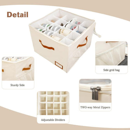 ShoeNest – Cajas Organizadoras Plegables de Tela para Zapatos
