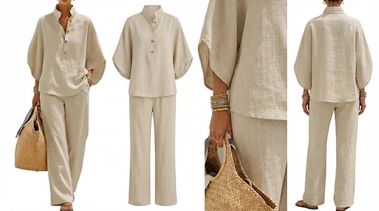EasyAura – Damen-Outfit-Set in lockerer Passform