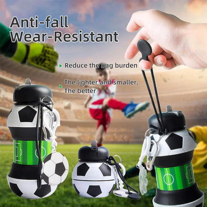 SportSip – Vaso de silicona plegable con forma de pelota deportiva