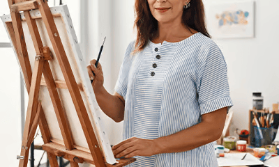 LunaWear – Blusa de manga corta con cuello redondo
