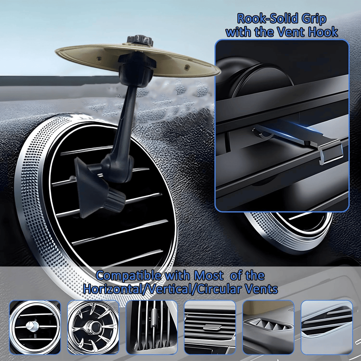 CrashBeat – Platillo de Choque para Rejilla de Ventilación de Coche