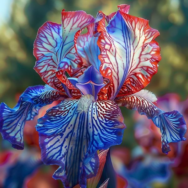 BloomAura – Exotische Hohe Bart-Schwertlilie