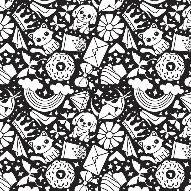 DoodleBlanket – Manta Polar para Colorear DIY de 127x152 cm con 24 Marcadores