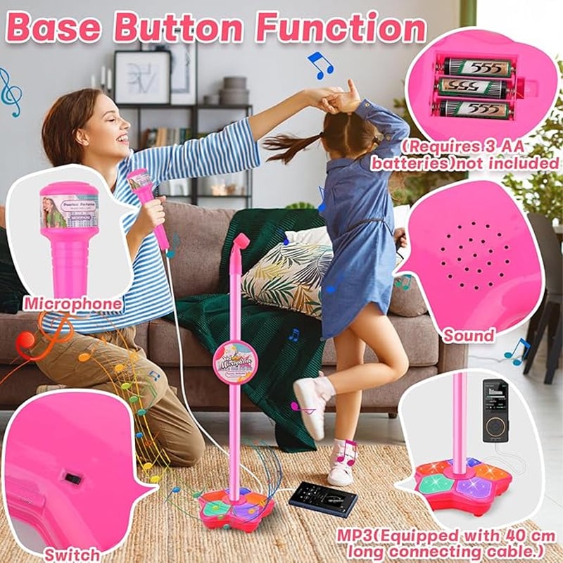 FunVoice – Micrófono para niños con soporte estable