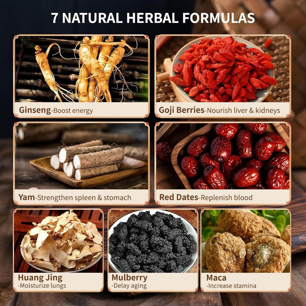 Té de hierbas de Ginseng y Morera