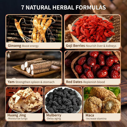 Té de hierbas de Ginseng y Morera
