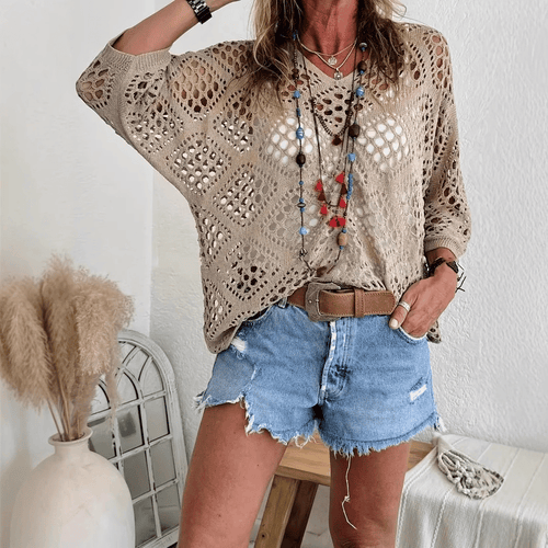CoastalMuse – Elegantes Boho-Häkeltop