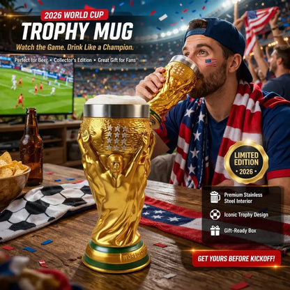 ⚽Über 55.000 verkauft🏆WM 2026 USA-Kanada-Mexiko "Trophäen"-Bierkrug