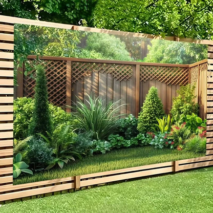 GardenCharm – Fondo de fiesta con celosía Woodland