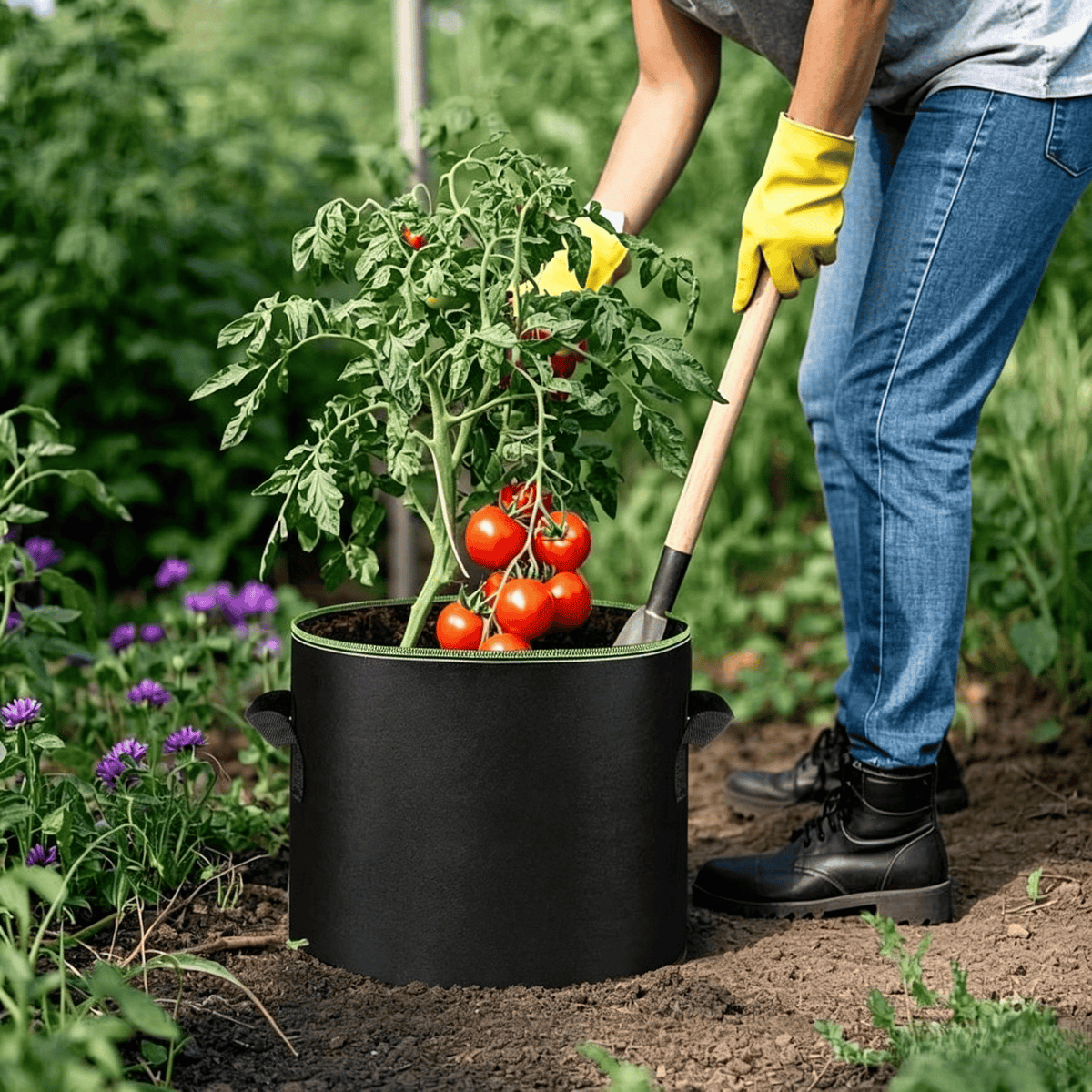 GardenFlow – Bolsas de cultivo reutilizables para raíces sanas