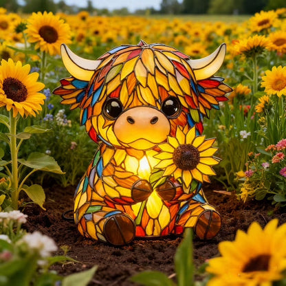 CowzyGlow - Luz nocturna LED de vaca de las Highlands