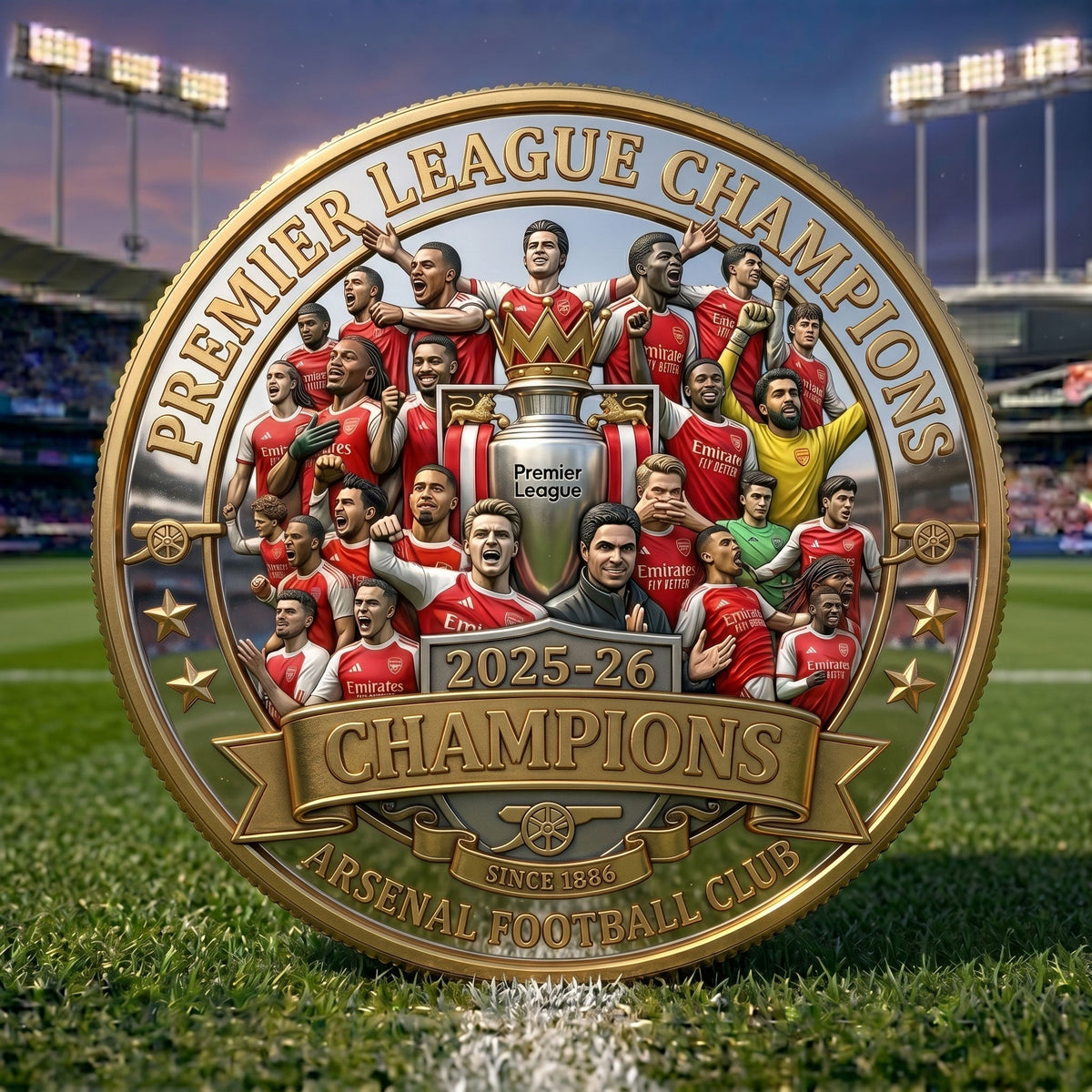 ArsenalVault – Münze zum Premier-League-Meister 2025–26