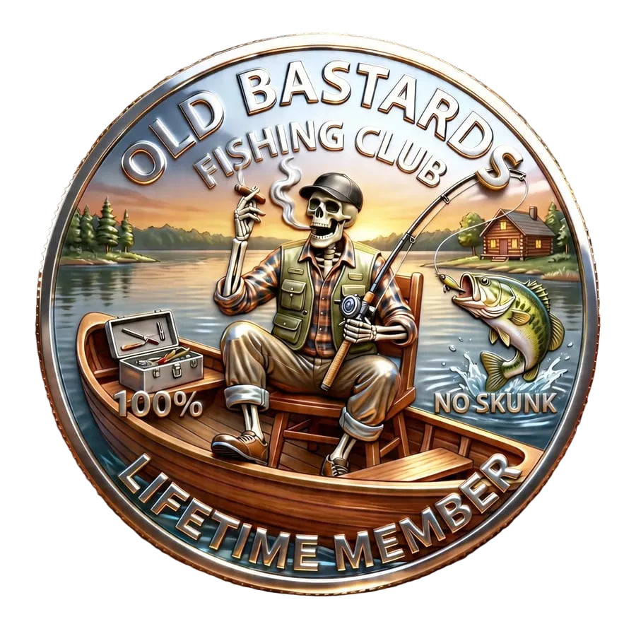ReelLegacy – Moneda de Colección en Homenaje al Pescador Eterno