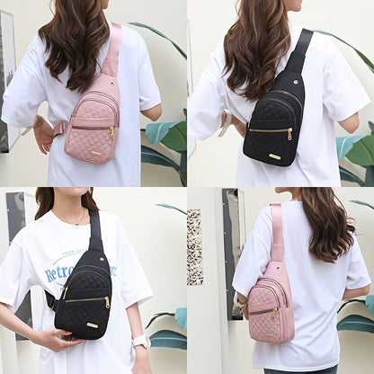 LuxeCarry – Bolso cruzado minimalista de color sólido