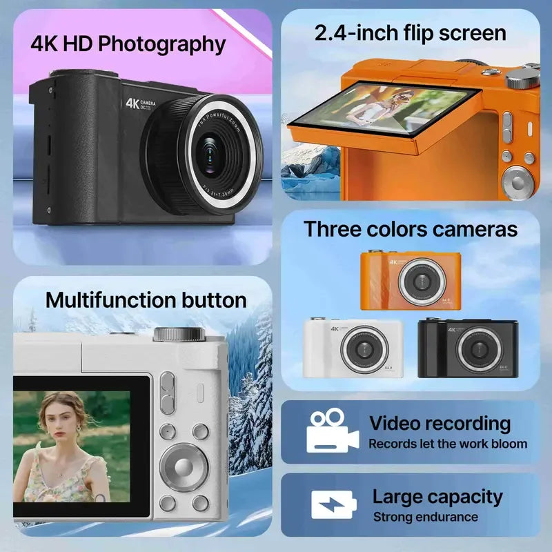 SnapMaster – Cámara Digital 4K de Alta Resolución